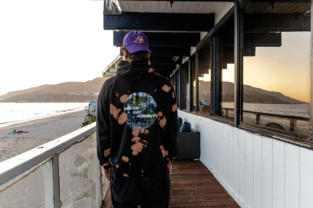 MAJORITY HOODIE Bleach Dye 3 S remaining Modern Day Minority